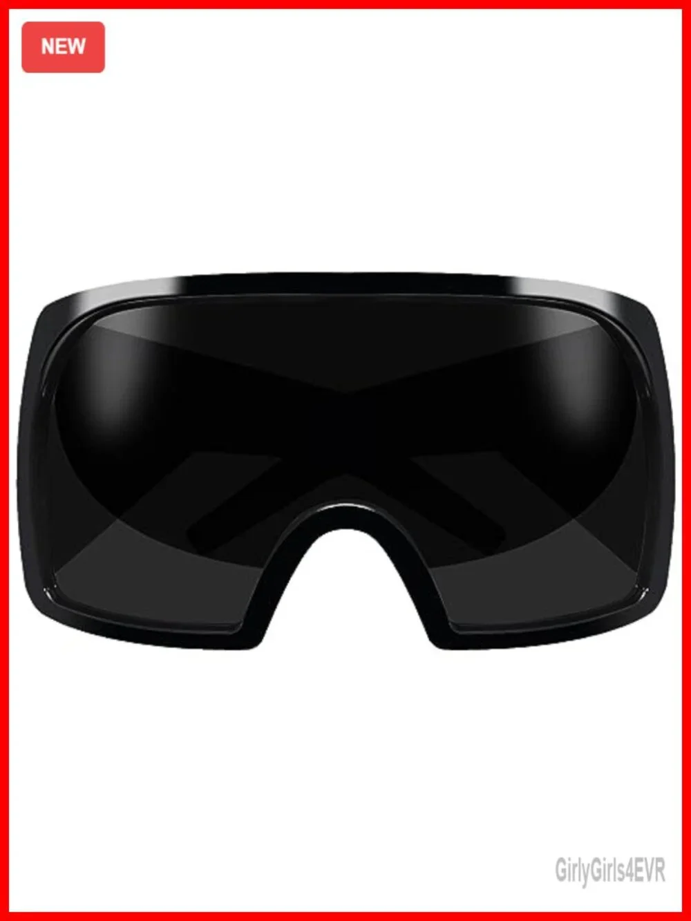 Oversized Futuristic Shield Sunglasses UV Protection Wrap Around